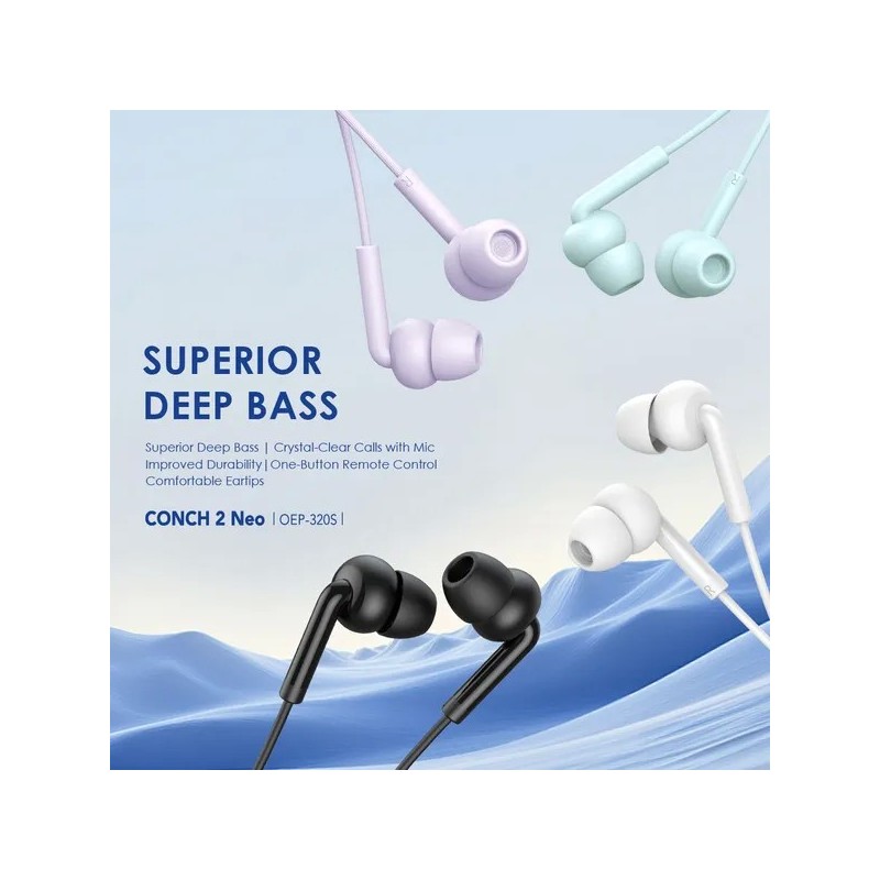 Oraimo CONCH 2 Neo 3.5MM In-Ear Wired Headphones